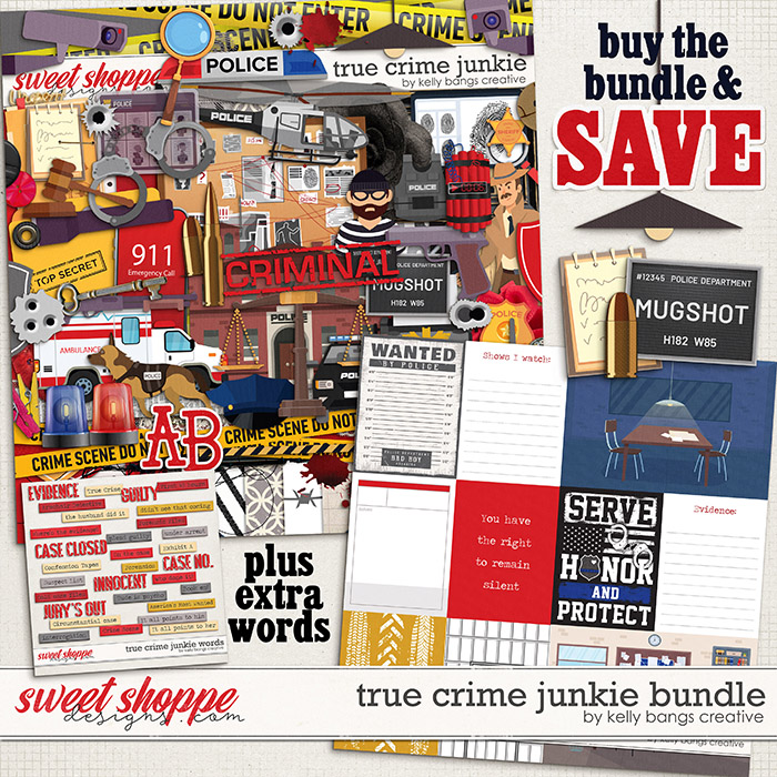 True Crime Junkie Bundle by Kelly Bangs Creative