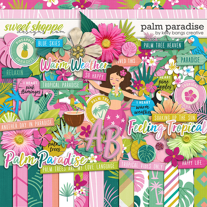 Palm Paradise by Kelly Bangs Creative 