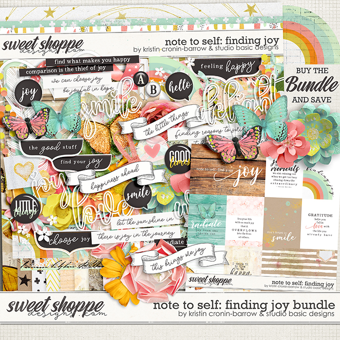 Note To Self: Finding Joy Bundle by Kristin Cronin-Barrow & Studio Basic