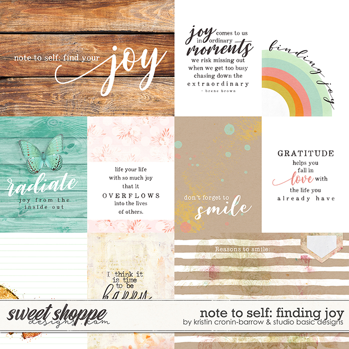 Note To Self: Finding Joy Cards by Kristin Cronin-Barrow & Studio Basic