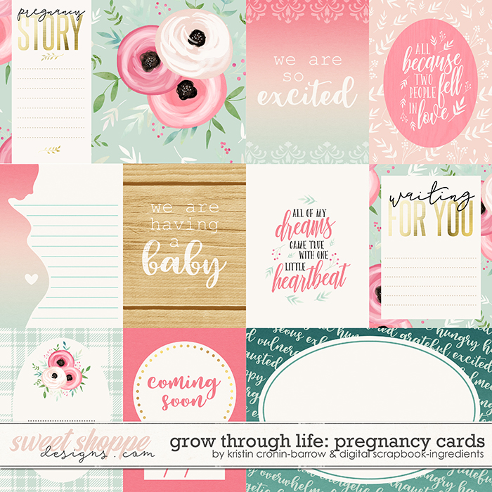 Grow Through Life - Pregnancy | Cards by Kristin Cronin-Barrow & Digital Scrapbook Ingredients Grow Through Life - Pregnancy | Cards by Kristin Cronin-Barrow & Digital Scrapbook Ingredients