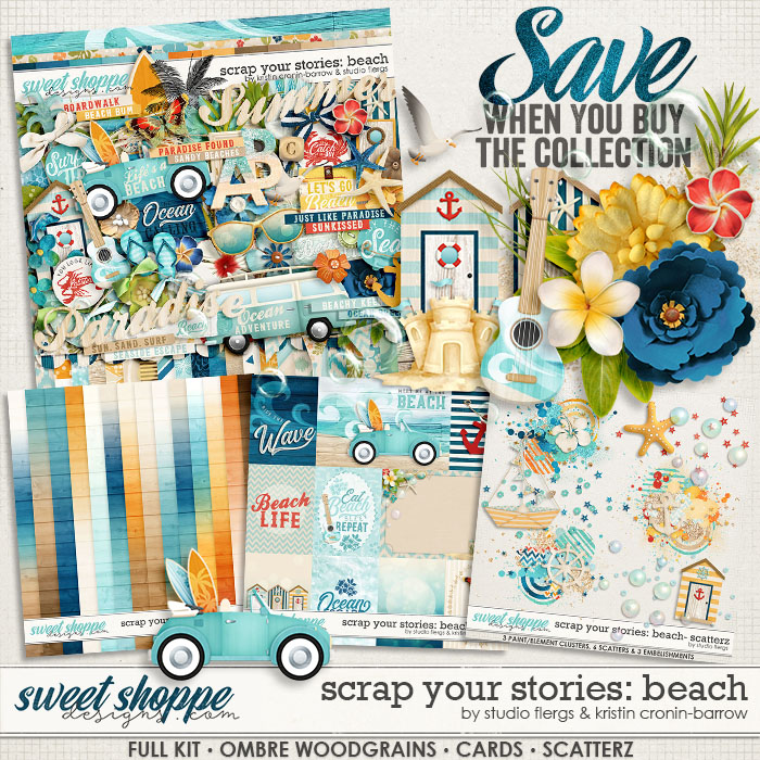 Scrap Your Stories: Beach- BUNDLE by Studio Flergs & Kristin Cronin-Barrow