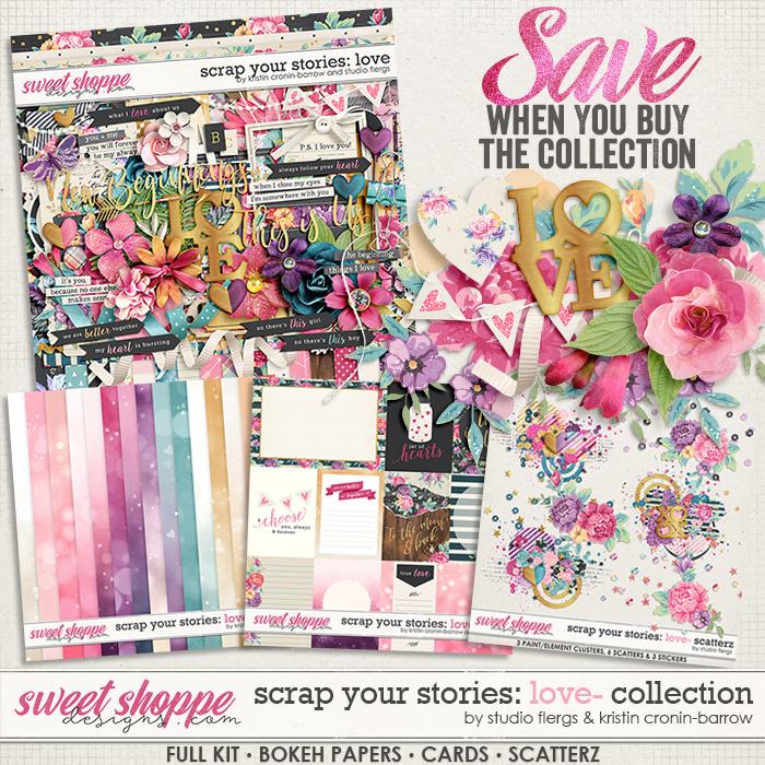 Scrap Your Stories: LOVE- Collection by Studio Flergs & Kristin Cronin-Barrow