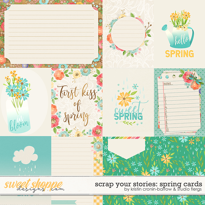 Scrap Your Stories: SPRING- Cards by Studio Flergs & Kristin Cronin-Barrow