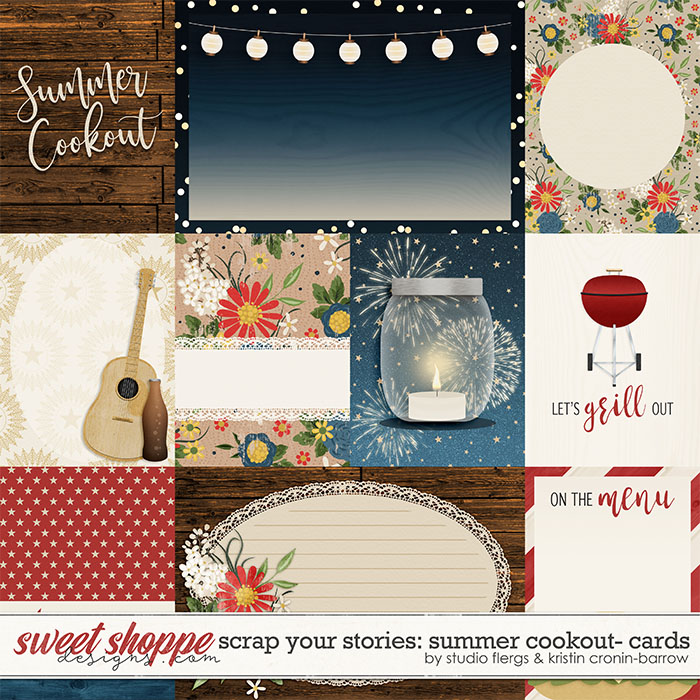 Scrap Your Stories: Summer Cookout - Cards by Studio Flergs and Kristin Cronin-Barrow