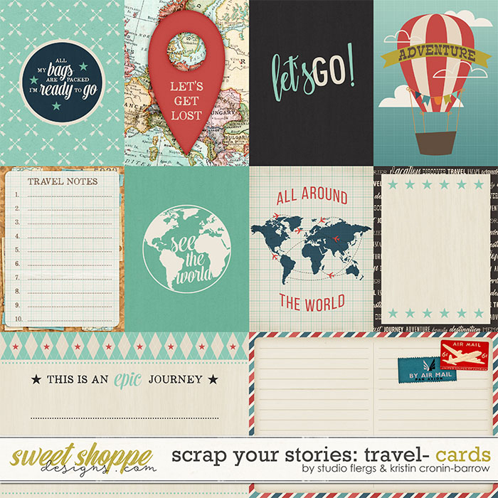 Scrap Your Stories: Travel - Cards by Studio Flergs and Kristin Cronin-Barrow