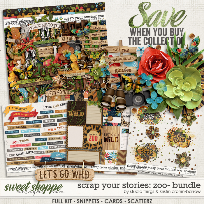 Scrap Your Stories: Zoo- BUNDLE by Studio Flergs & Kristin Cronin-Barrow