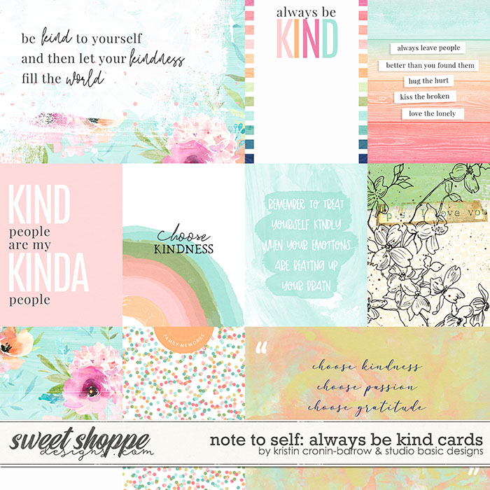 Note to Self: Always Be Kind Cards by Kristin Cronin-Barrow and Studio Basic 