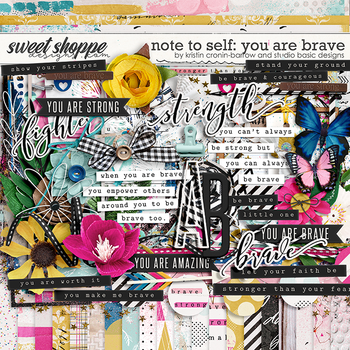 Note To Self: You Are Brave Kit by Kristin Cronin-Barrow & Studio Basic