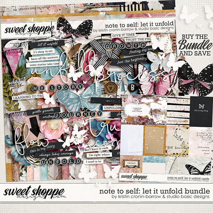 Note To Self: Let It Unfold Bundle by Kristin Cronin-Barrow and Studio Basic Designs