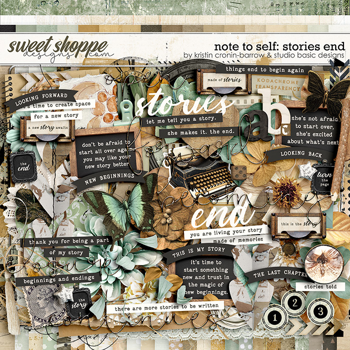 Note To Self: Stories End Kit by Kristin Cronin-Barrow and Studio Basic Designs