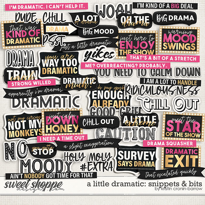 A Little Dramatic: Snippets & Bits by Kristin Cronin-Barrow A Little Dramatic: Snippets & Bits by Kristin Cronin-Barrow