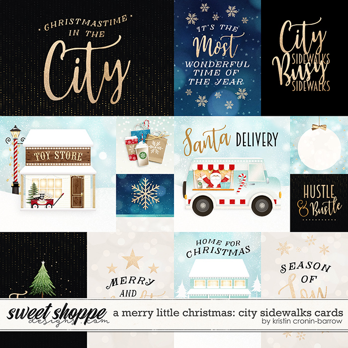 A Merry Little Christmas: City Sidewalks Cards by Kristin Cronin-Barrow A Merry Little Christmas: City Sidewalks Cards by Kristin Cronin-Barrow