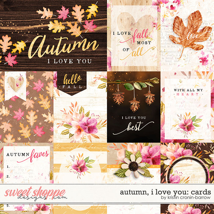 Autumn I love you: Cards by Kristin Cronin-Barrow