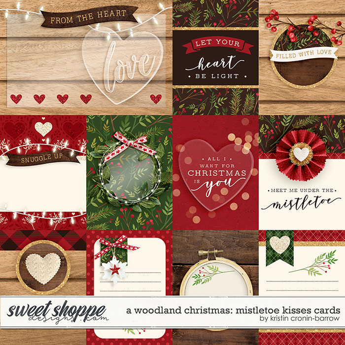 A Woodland Christmas: Mistletoe Kisses Cards by Kristin Cronin-Barrow
