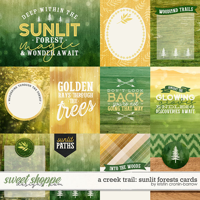 A Creek Tale: Sunlit Forests Cards by Kristin Cronin-Barrow
