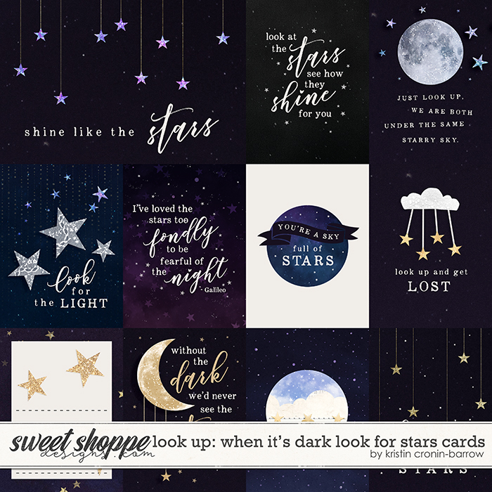Look Up: When it's Dark look for Stars cards by Kristin Cronin-Barrow Look Up: When it's Dark look for Stars cards by Kristin Cronin-Barrow
