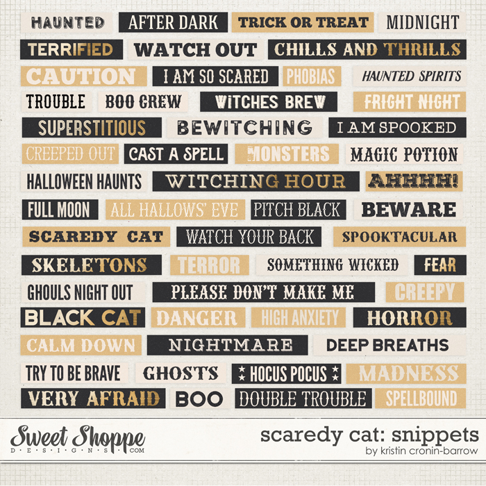 Scaredy Cat: Snippets by Kristin Cronin-Barrow