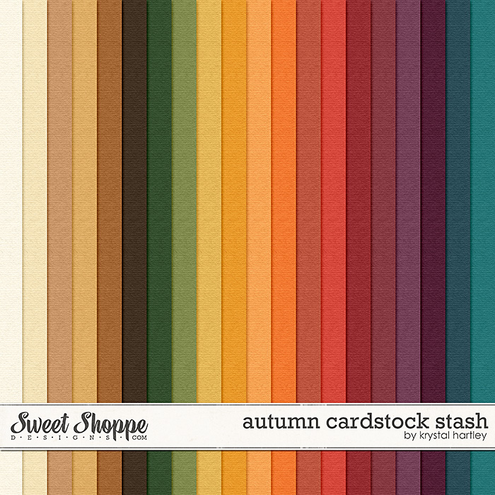 Autumn Cardstock Stash by Krystal Hartley Autumn Cardstock Stash by Krystal Hartley