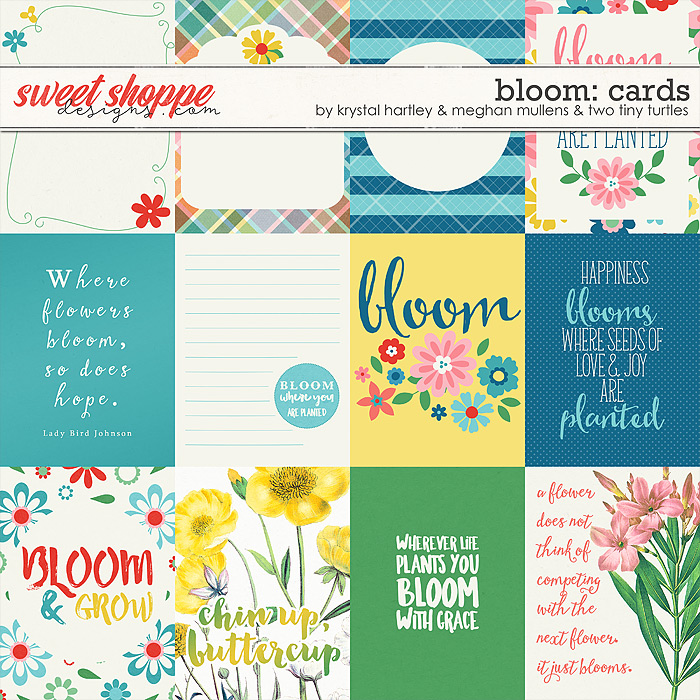 Bloom Journal Cards by Krystal Hartley, Meghan Mullens & Two Tiny Turtles Bloom Journal Cards by Krystal Hartley, Meghan Mullens & Two Tiny Turtles