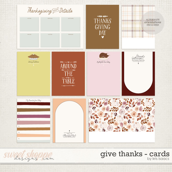 Give Thanks | Journal Cards - by Kris Isaacs