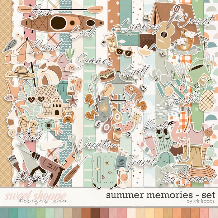 Summer Memories | Sticker & Paper Pack - by Kris Isaacs
