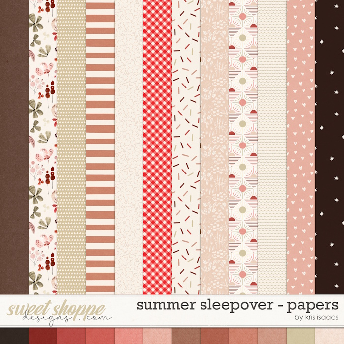 Summer Sleepover | Papers - by Kris Isaacs Designs