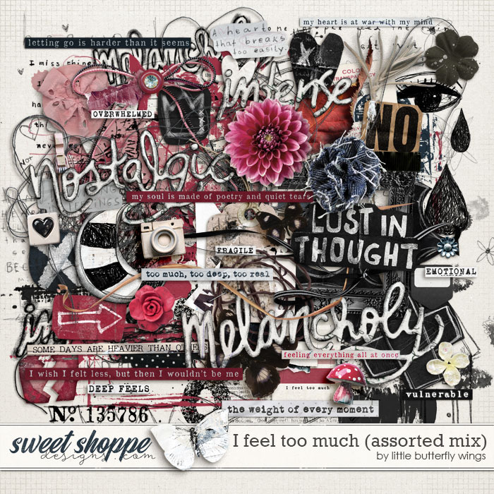 I feel too much (assorted mix) by Little Butterfly Wings I feel too much (assorted mix) by Little Butterfly Wings