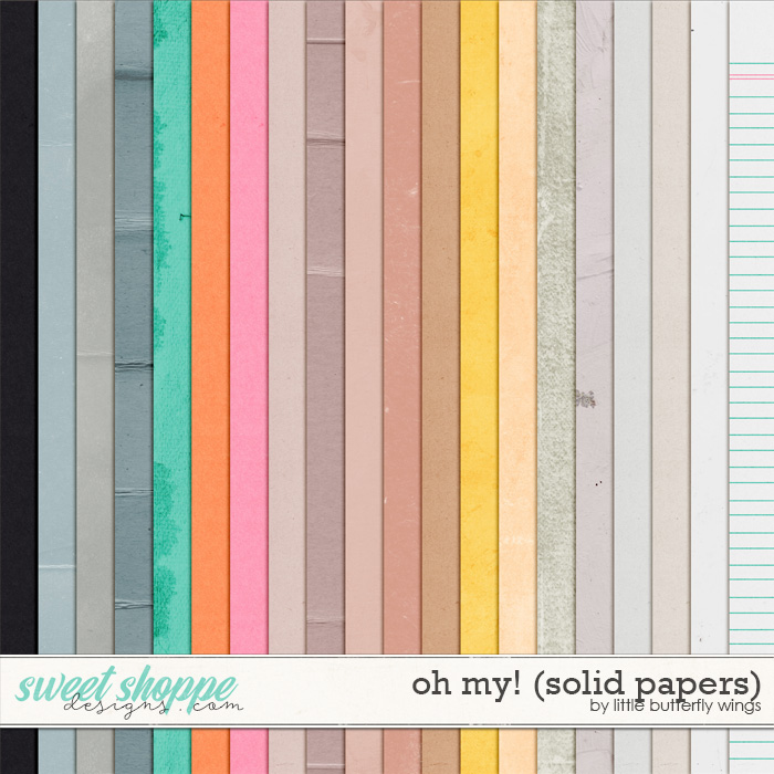 Oh my! (solid papers) by Little Butterfly Wings