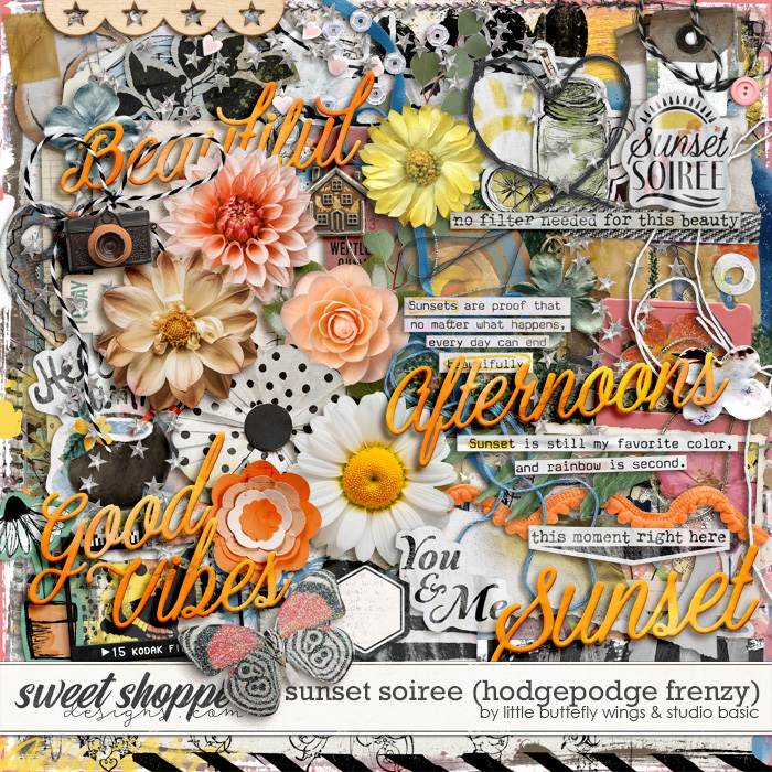 Sunset Soiree Hodgepodge Frenzy by Little Butterfly Wings & Studio Basic Sunset Soiree Hodgepodge Frenzy by Little Butterfly Wings & Studio Basic
