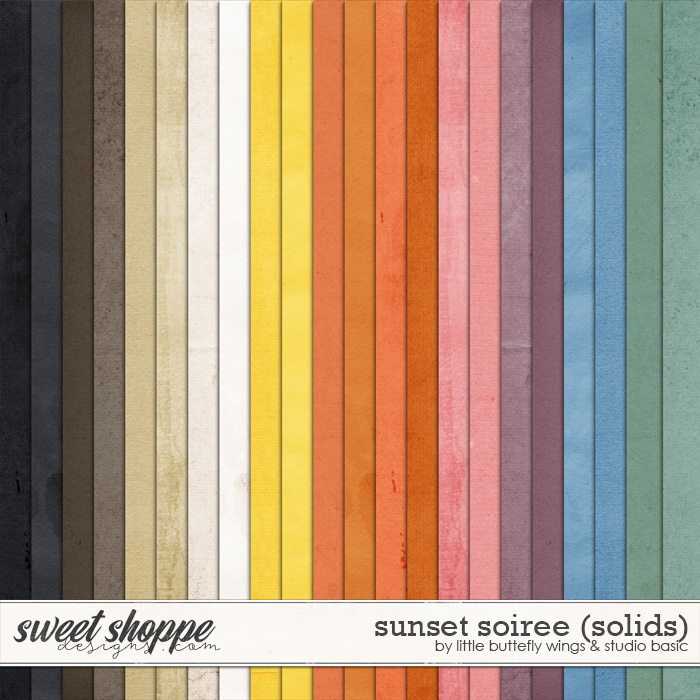 Sunset Soiree Solids by Little Butterfly Wings & Studio Basic Sunset Soiree Solids by Little Butterfly Wings & Studio Basic