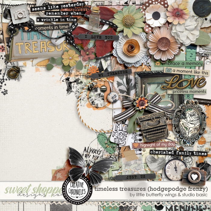 Creative Chronicles: Timeless Treasure Hodgepodge Frenzy by Little Butterfly Wings & Studio Basic