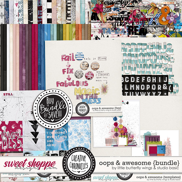 Creative Chronicles: Oops & Awesome Bundle by Little Butterfly Wings & Studio Basic 
