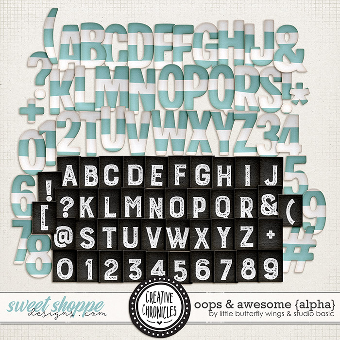 Creative Chronicles: Oops & Awesome Alphas by Little Butterfly Wings & Studio Basic 
