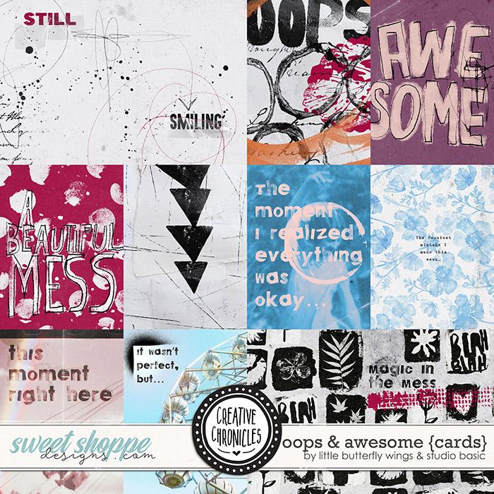 Creative Chronicles: Oops & Awesome Cards by Little Butterfly Wings & Studio Basic 