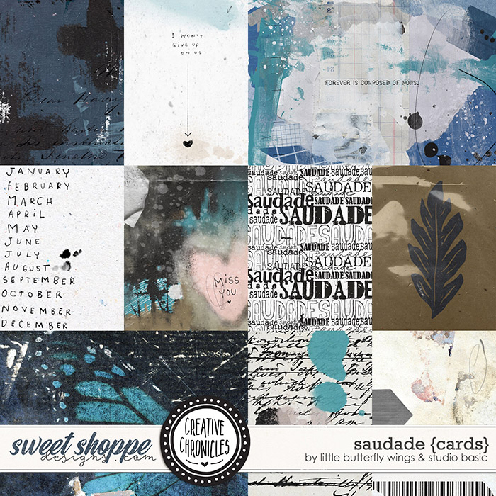 Creative Chronicles: Saudade Cards by Little Butterfly Wings & Studio Basic