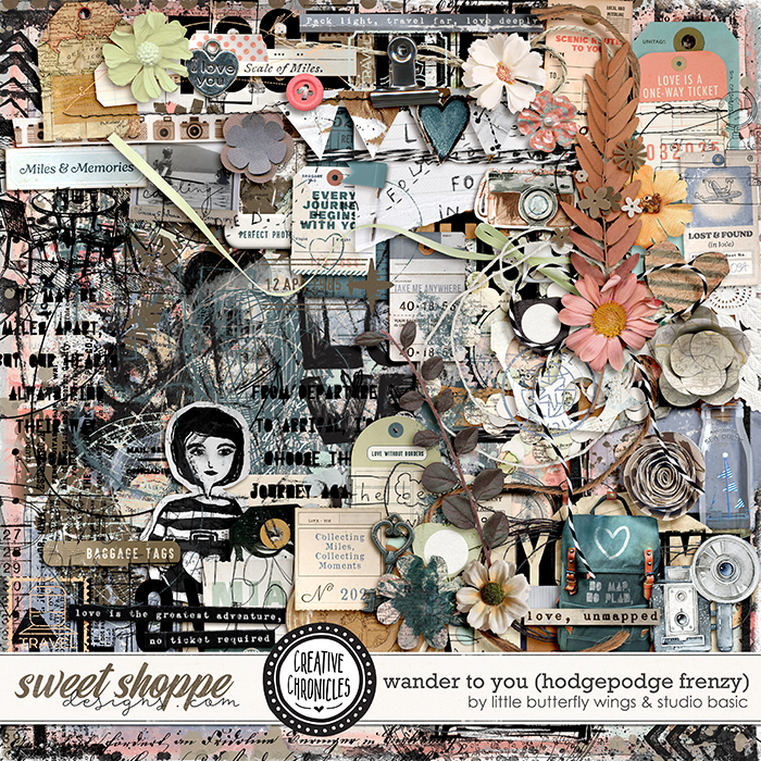 Creative Chronicles: Wander To You Hodgepodge Frenzy by Little Butterfly Wings & Studio Basic