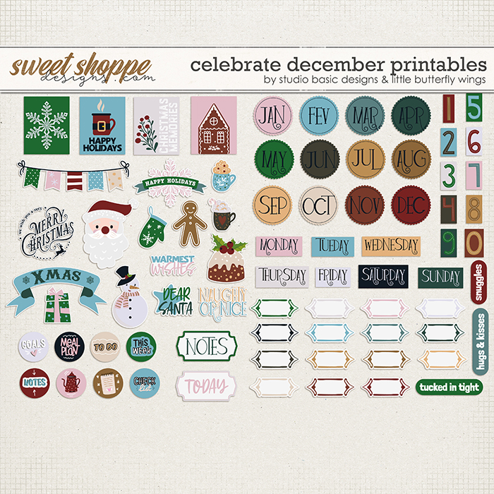 Celebrate December Printables by Studio Basic and Little Butterfly Wings Celebrate December Printables by Studio Basic and Little Butterfly Wings