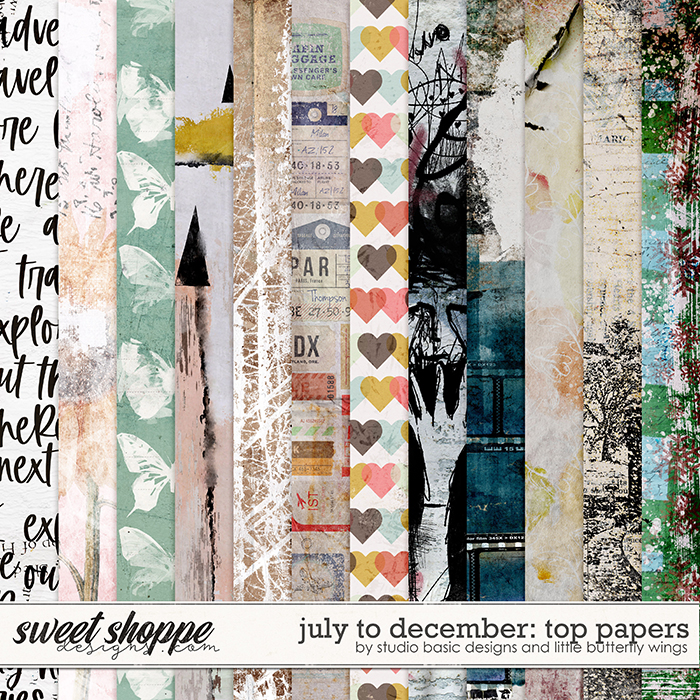 July To December: Top Papers by Studio Basic & Little Butterfly Wings