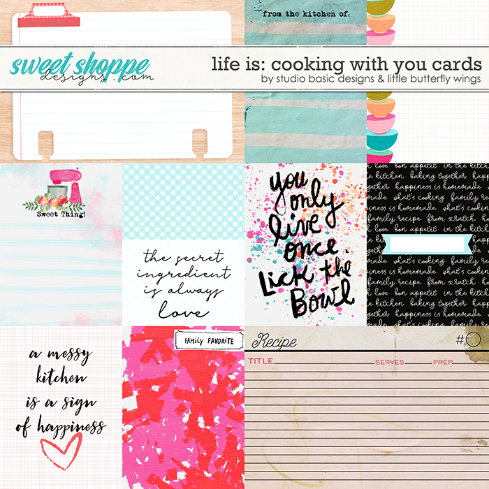 Life Is: Cooking With You Cards by Studio Basic and Little Butterfly Wings Life Is: Cooking With You Cards by Studio Basic and Little Butterfly Wings
