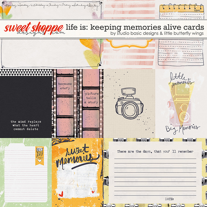 Life Is: Keeping Memories Alive Cards by Studio Basic and Little Butterfly Wings Life Is: Keeping Memories Alive Cards by Studio Basic and Little Butterfly Wings