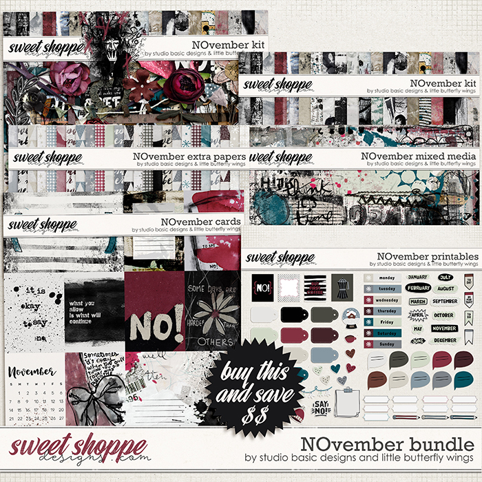 NOvember Bundle by Studio Basic and Little Butterfly Wings