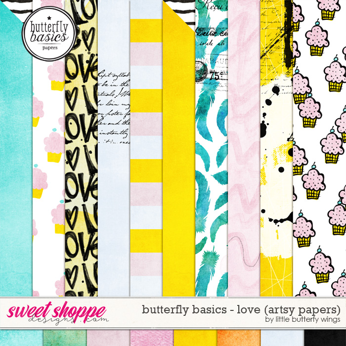 Butterfly Basics - Love (artsy papers) by Little Butterfly Wings Butterfly Basics - Love (artsy papers) by Little Butterfly Wings