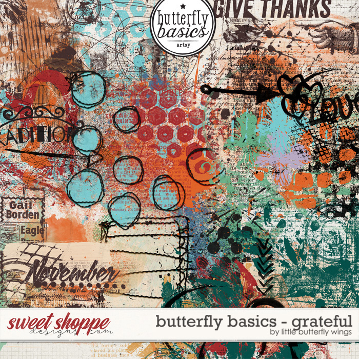 Butterfly Basics - Grateful (artsy) by Little Butterfly Wings