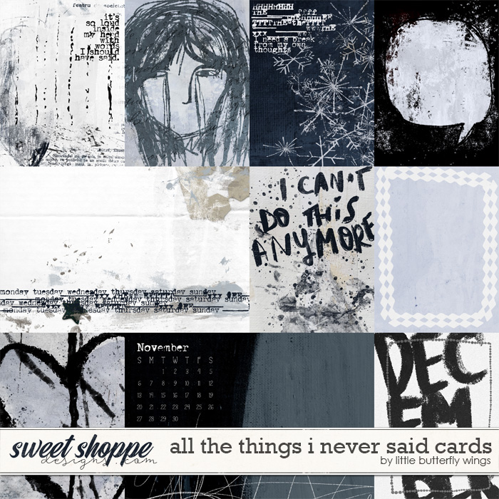 All the things I never said cards by Little Butterfly Wings