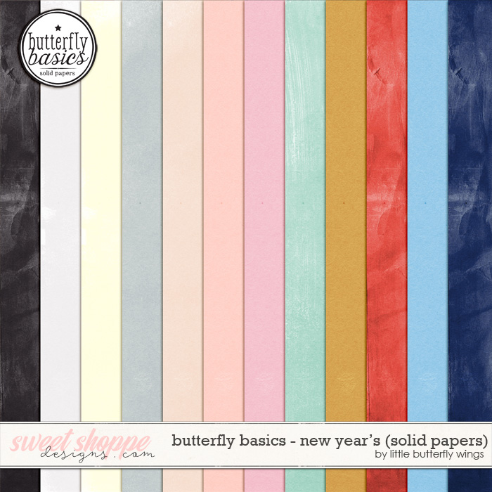 Butterfly Basics - New Year's solid papers by Little Butterfly Wings Butterfly Basics - New Year's solid papers by Little Butterfly Wings