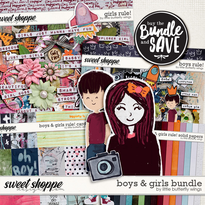 Boys & Girls Rule! Bundle by Little Butterfly Wings