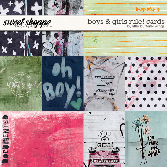 Boys & Girls Rule! cards by Little Butterfly Wings