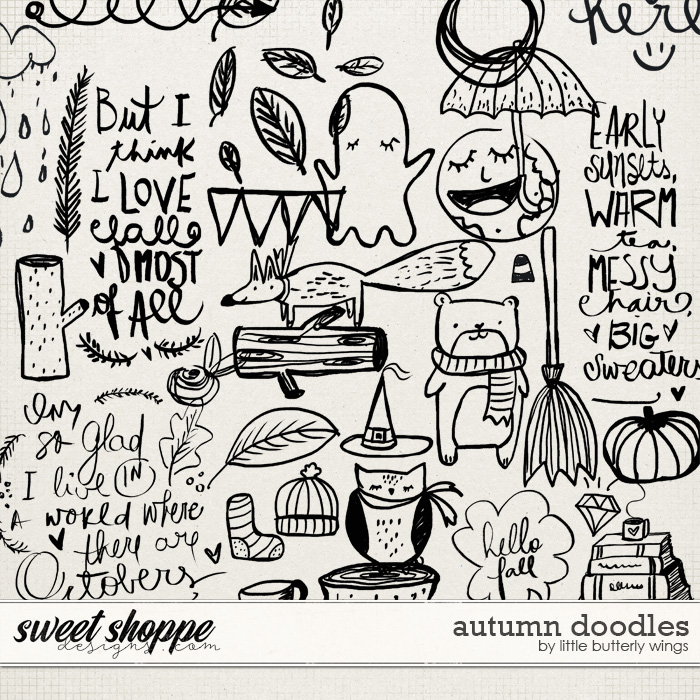 Autumn doodles by Little Butterfly Wings