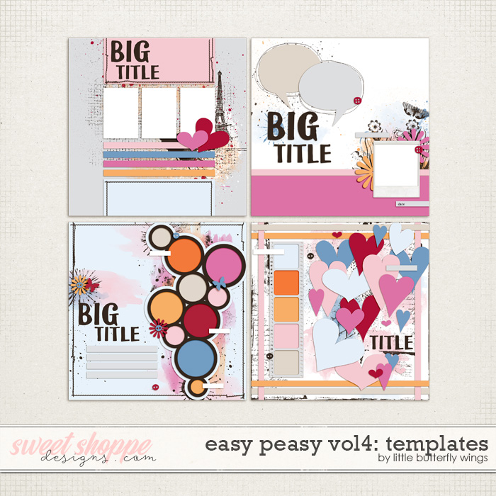 Easy Peasy vol04: templates by Little Butterfly Wings